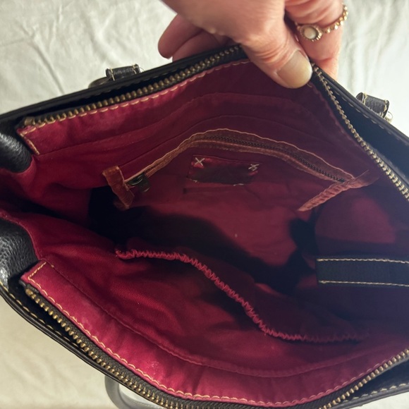 Stylish Black and Brown Tote Bag - Picture 4 of 5